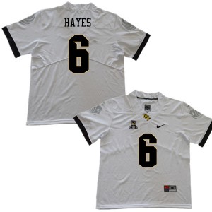Mens UCF #6 Brendon Hayes White High School Jersey 434940-566