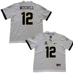 Men UCF #12 Eric Mitchell White NCAA Jerseys 633142-210