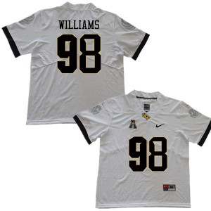 Men's University of Central Florida #98 Malcolm Williams White Player Jerseys 264867-814