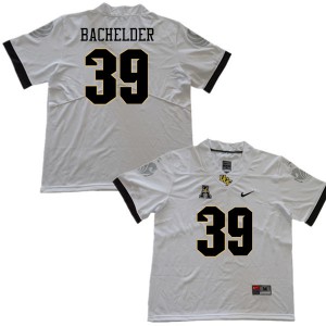 Mens UCF Knights #39 Palmer Bachelder White Embroidery Jersey 157511-926