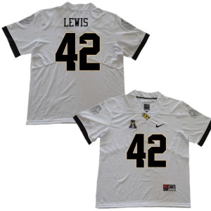 Mens Knights #42 Rahsaan Lewis White Embroidery Jersey 290511-841