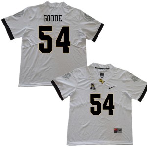 Mens UCF Knights #54 Cam Goode White Stitched Jerseys 844991-488
