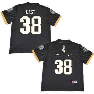 Men's UCF #38 Darious East Black Stitched Jerseys 558599-340