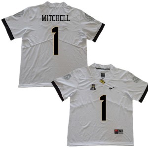 Men's UCF Knights #1 Eric Mitchell White Football Jerseys 975121-322