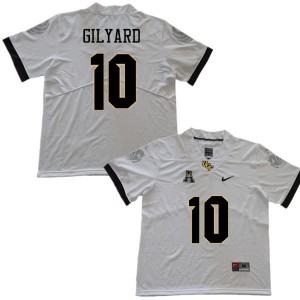 Men UCF Knights #10 Eriq Gilyard White Official Jerseys 905109-355