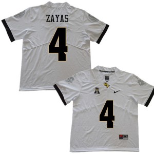 Mens UCF Knights #4 Stephon Zayas White Stitched Jerseys 851409-656