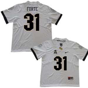 Men UCF Knights #31 JaJuan Forte White Stitch Jersey 632880-839