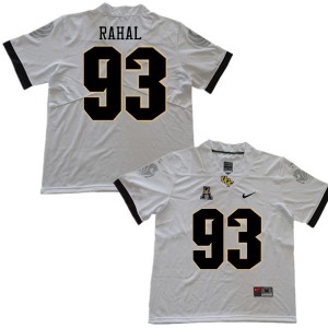 Men UCF Knights #93 Joe Rahal White Embroidery Jerseys 397153-179
