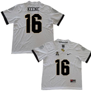Men University of Central Florida #16 Mikey Keene White College Jersey 300236-368