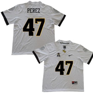 Men Knights #47 Caleb Perez White Official Jersey 588797-923
