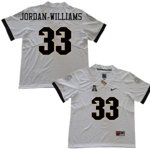 Men UCF #33 Cedric Jordan-Williams White Player Jerseys 612071-142