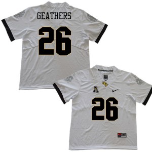 Mens UCF Knights #26 Clayton Geathers White Player Jerseys 578819-137