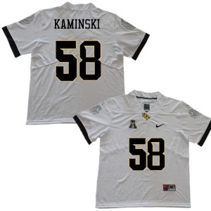 Men's UCF #58 Connor Kaminski White Football Jersey 515193-691