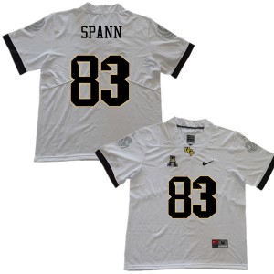 Men UCF Knights #83 Elijah Spann White Embroidery Jerseys 694808-919
