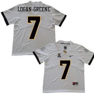 Men's UCF Knights #7 Emmanuel Logan-Greene White Embroidery Jersey 217620-588