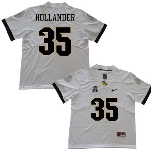 Men UCF Knights #35 Jared Hollander White Stitched Jerseys 651199-145