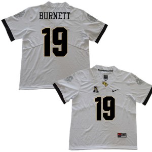 Men UCF Knights #19 Joe Burnett White Official Jerseys 294622-332