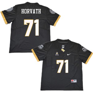 Mens UCF Knights #71 Jonathan Horvath Black Stitched Jersey 508718-326