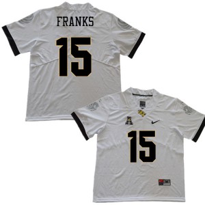 Mens UCF #15 Jordan Franks White College Jersey 130281-922