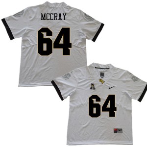 Men Knights #64 Justin McCray White Stitched Jerseys 663687-919