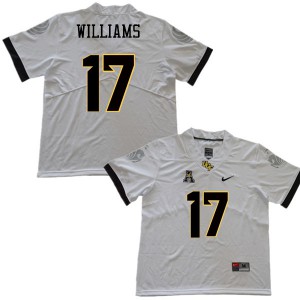 Mens University of Central Florida #17 Marlon Williams White Official Jersey 578449-168