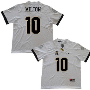 Men UCF #10 McKenzie Milton White NCAA Jerseys 207600-599