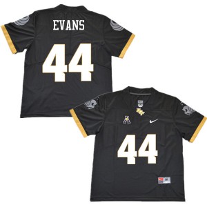 Mens UCF Knights #44 Nate Evans Black Stitched Jerseys 376100-154