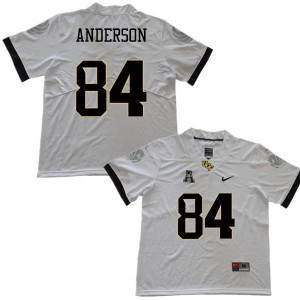 Men's UCF Knights #84 Trey Anderson White College Jersey 643456-485