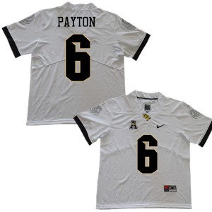 Men University of Central Florida #6 Tristan Payton White NCAA Jerseys 883533-824