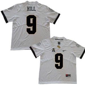 Men UCF #9 Trysten Hill White Football Jersey 101782-152