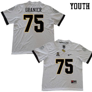 Youth Knights #75 Bailey Granier White Official Jerseys 517857-402