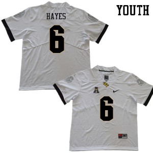 Youth UCF #6 Brendon Hayes White Official Jerseys 686040-918
