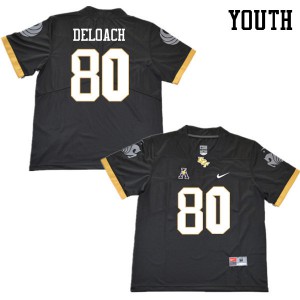 Youth University of Central Florida #80 Chris DeLoach Black Official Jerseys 547935-500