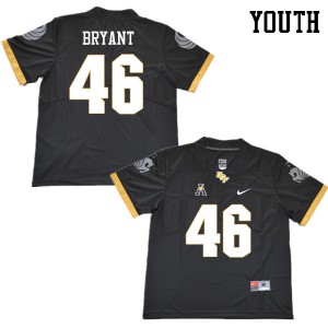 Youth UCF Knights #46 Davonchae Bryant Black Player Jersey 152497-662