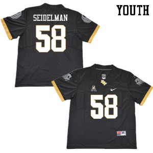 Youth Knights #58 Eric Seidelman Black Player Jersey 817861-431