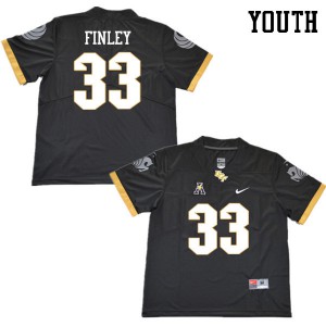 Youth University of Central Florida #33 Jarrion Finley Black Player Jersey 901353-916