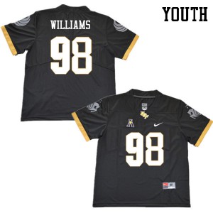 Youth University of Central Florida #98 Malcolm Williams Black Stitched Jersey 391674-417