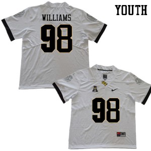Youth UCF Knights #98 Malcolm Williams White Official Jerseys 279053-649