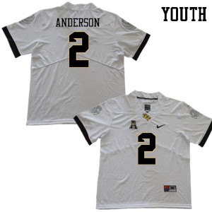 Youth UCF Knights #2 Otis Anderson White Stitch Jerseys 565846-915
