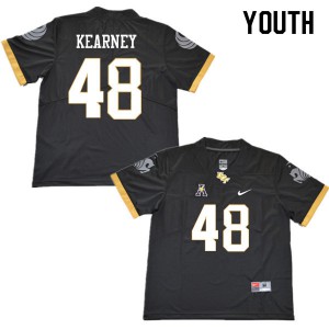 Youth Knights #48 Aundre Kearney Black Stitch Jersey 570668-465