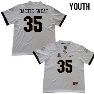 Youth Knights #35 Dedrion Bacote-Sweat White Stitched Jersey 608035-918