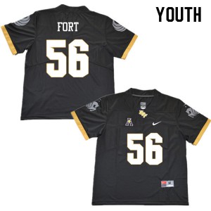 Youth Knights #56 Filippo Fort Black Embroidery Jerseys 910512-237