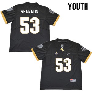 Youth University of Central Florida #53 Randy Shannon Black Stitched Jersey 150698-165