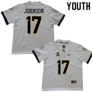 Youth Knights #17 Amari Johnson White Alumni Jerseys 514500-619