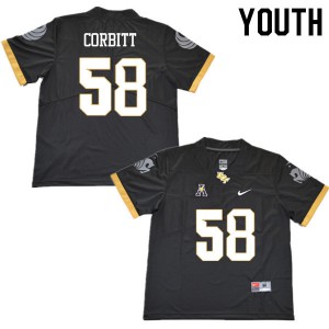 Youth Knights #58 Dallaz Corbitt Black Player Jersey 226885-648