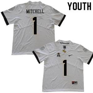 Youth UCF Knights #1 Eric Mitchell White Alumni Jerseys 897417-583