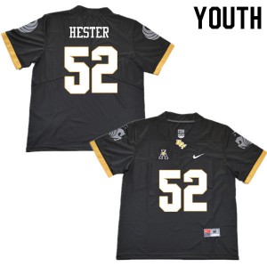 Youth UCF #52 Keenan Hester Black Stitch Jersey 721229-706