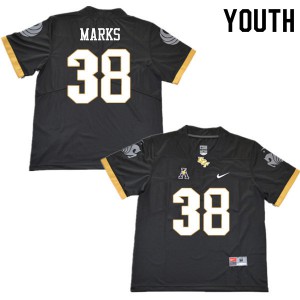 Youth Knights #38 Dionte Marks Black College Jersey 540297-440