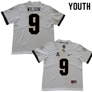 Youth UCF #9 Divaad Wilson White Official Jerseys 216561-894