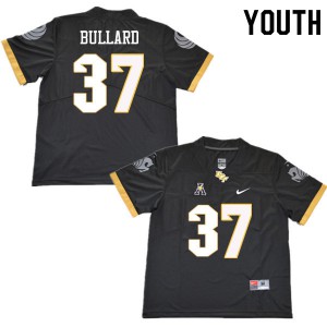 Youth UCF Knights #37 Quadric Bullard Black Stitched Jersey 343475-528